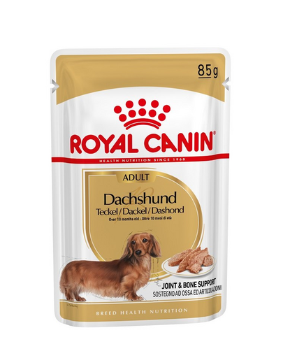 ROYAL CANIN DACHSHUND ADULT - Tacskó felnőtt kutya nedves táp 85g x 12