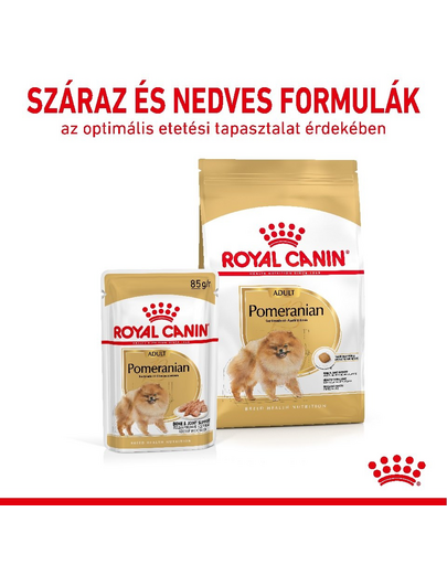 ROYAL CANIN POMERANIAN ADULT 85g Miniatűr spitz felnőtt kutya nedves táp