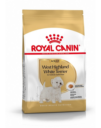 ROYAL CANIN WEST HIGHLANDER WHITE TERRIER ADULT 1.5 kg x 10 West Highlander White Terrier felnőtt kutya száraz táp