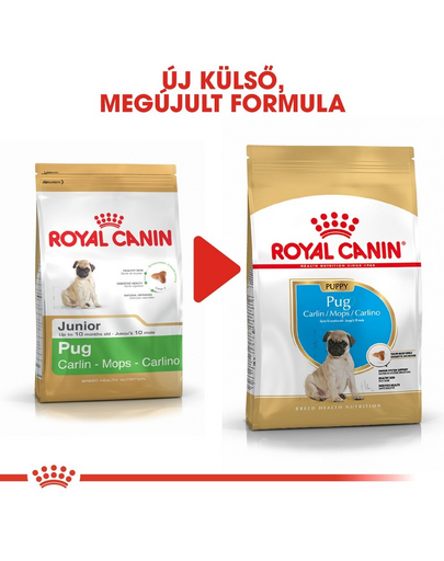 ROYAL CANIN PUG JUNIOR - Mopsz kölyök kutya száraz táp 1,5 kg
