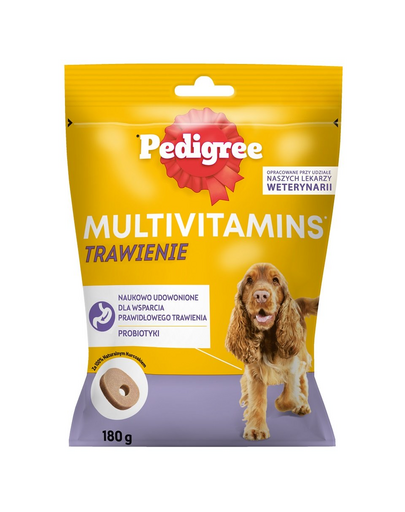 PEDIGREE Multivitamins Digestion Chicken 180 g emésztést segítő étrend-kiegészítő felnőtt kutyáknak