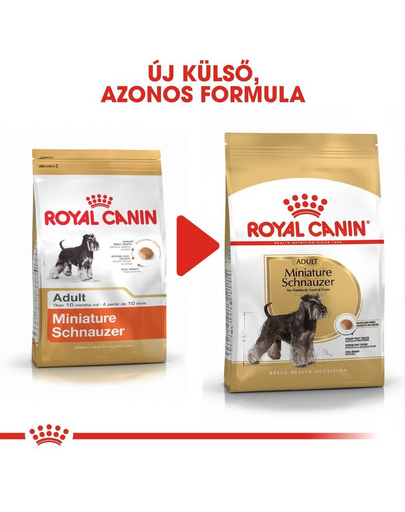 ROYAL CANIN MINIATURE SCHNAUZER ADULT - Törpe schnauzer felnőtt kutya száraz táp 0,5 kg