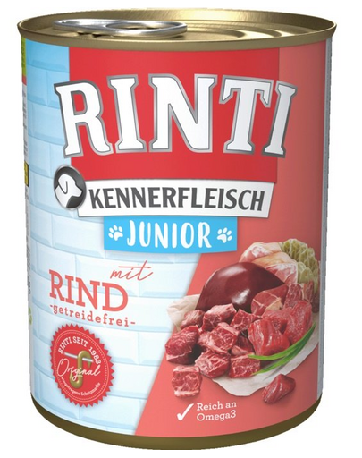 RINTI Kennerfleish Junior Beef 400 g marhahússal kölyökkutyáknak