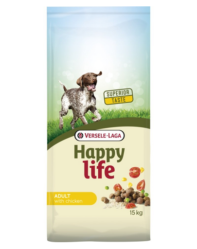 VERSELE-LAGA Happy Life Adult Chicken baromfival 15 kg + 3 kg INGYENES