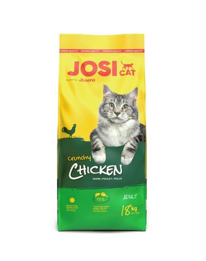 JOSERA JosiCat Crunchy Chicken 18kg baromfival felnőtt macskák számára