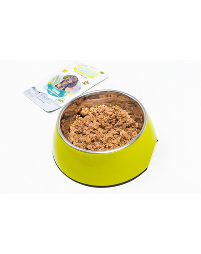 ARUBA Dog Organic Nedvestáp libával, brokkolival, áfonyával és csicsókával 100 g