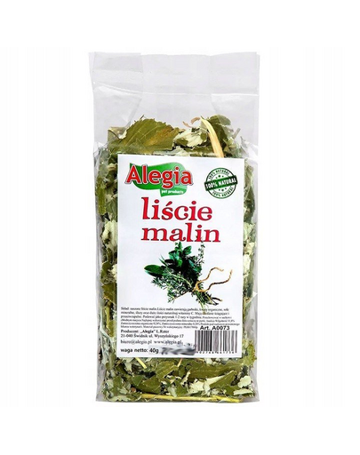 ALEGIA Málnalevél rágcsálók és nyulak számára 40g
