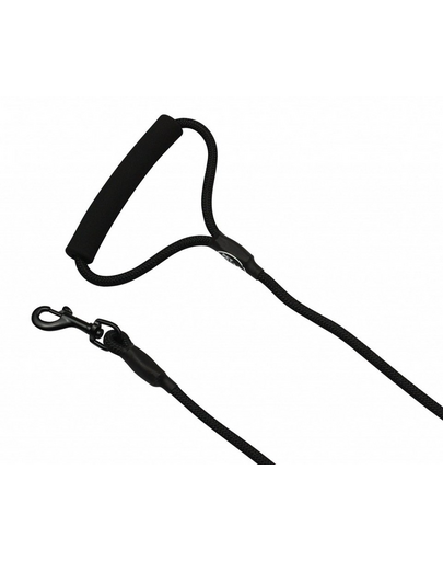 PET NOVA Nylon póráz fogantyúval, zsinór 120 cm / 0,8 cm, fekete