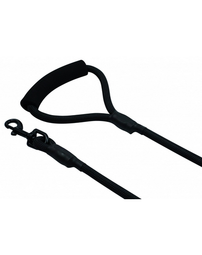 PET NOVA Nylon póráz fogantyúval, zsinór 120 cm / 1,2 cm, fekete