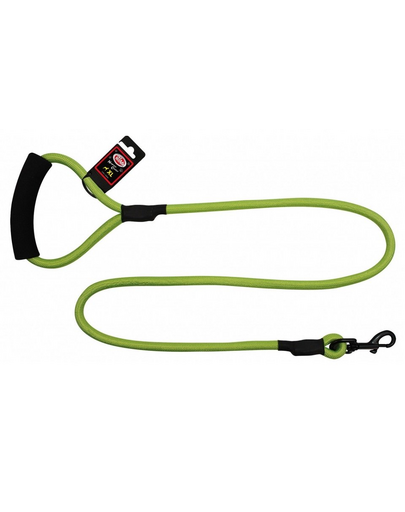 PET NOVA Nylon póráz fogantyúval, zsinór hossza 120 cm / 1,2 cm, világoszöld