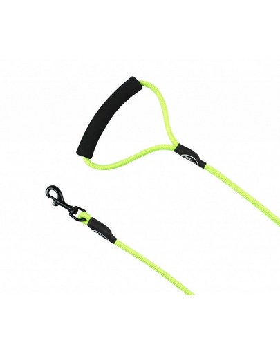 PET NOVA Nylon póráz fogantyúval, zsinór hossza 120 cm / 1,2 cm, világoszöld
