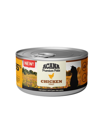 ACANA Premium Pate Chicken csirkepástétom macskáknak 8 x 85 g