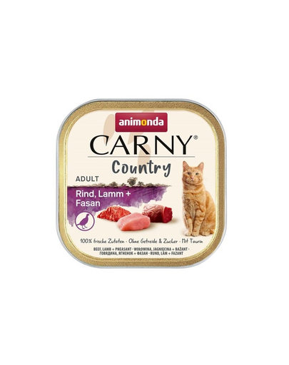 ANIMONDA Carny Country Adult Beef&Lamb&Pheasant 100 g marhahús, bárányhús és fácán felnőtt macskák számára