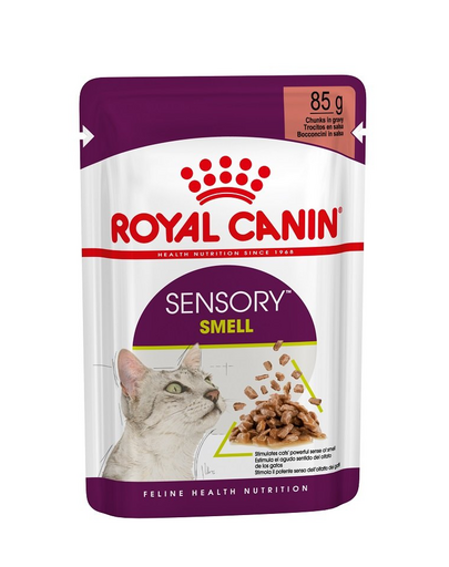 ROYAL CANIN SENSORY SMELL GRAVY 85g - nedves eledel szószban felnőtt macskáknak a szaglás serkentése érdekében