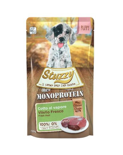 STUZZY Dog Monoprotein Borjúhús kölyökkutyáknak 150 g hipoallergén kutyatáp