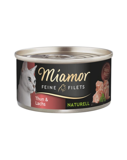 MIAMOR Feine Filets Naturell Tuna&Salmon 80g