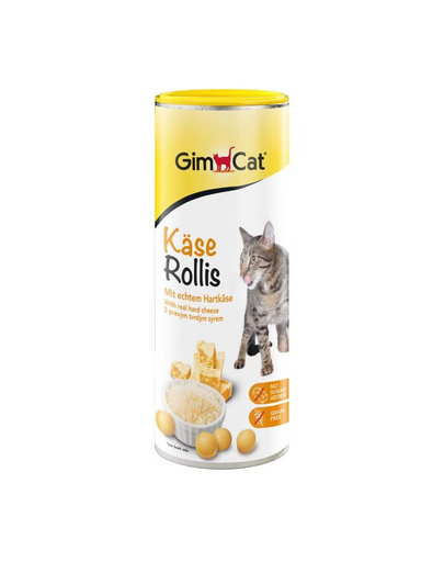 GIMCAT Tasty Tabs Kase-Rollis 425 g sajtos csemege macskáknak