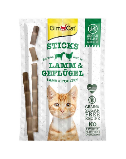 GIMCAT Sticks Lamb&Poultry 4db pálca bárányhússal és baromfival