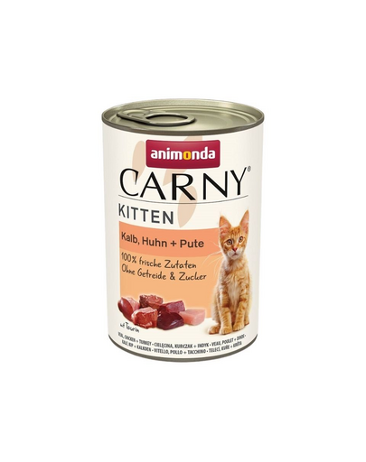 ANIMONDA Carny Kitten Veal&Chicken&Turkey 400 g