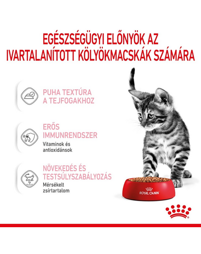 ROYAL CANIN KITTEN STERILISED GRAVY - ivartalnított kölyökmacska szószos nedves táp 85g