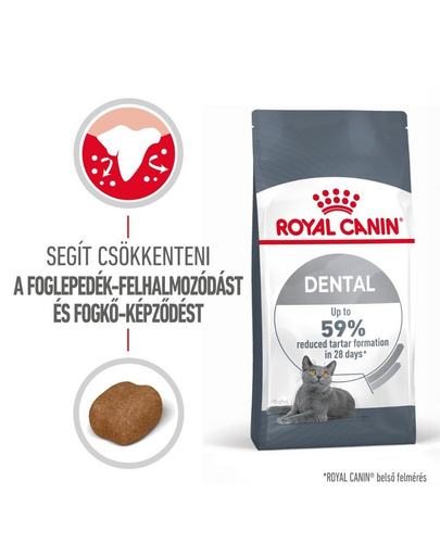 ROYAL CANIN DENTAL CARE 8kg - száraz táp felnőtt macskák részére a fogkőképződés csökkentéséért