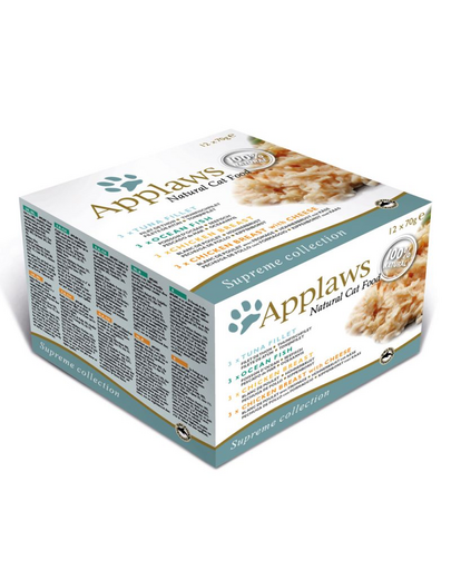 APPLAWS Cat Tin Multipack 4x(12x70g) Supreme Collection