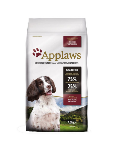 APPLAWS Small & Medium Breed 15 kg Lamb szárazeledel felnőtt kis és közepes méretű kutyáknak bárány