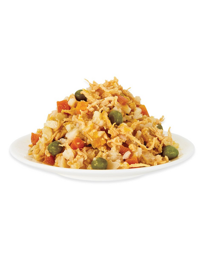 APPLAWS Dog Tin Taste Toppers Chicken Breast with Vegetables 6x156g csirkemell, sütőtök, borsó húslevesben