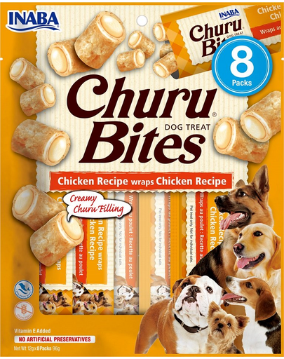 INABA Churu Bite Chicken 8x12g csirke csomagolások kutyáknak
