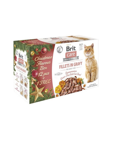 BRIT Care Cat Christmas Multipack 12 + 1 x 85 g