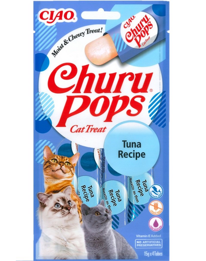 INABA Churu Pops Tuna 4x15g tonhallal macskáknak
