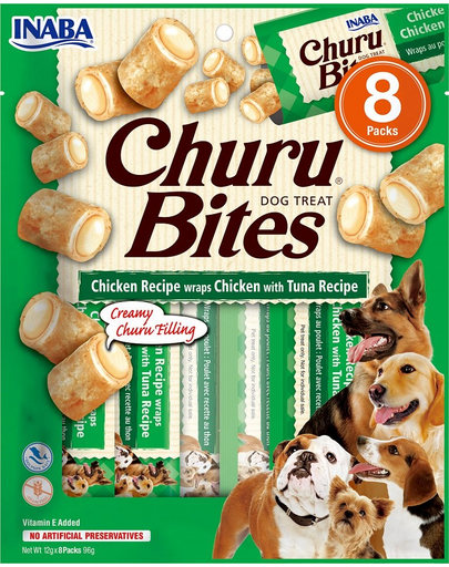 INABA Churu Bite Chicken 8x12g csirke és tonhal wrap kutyáknak