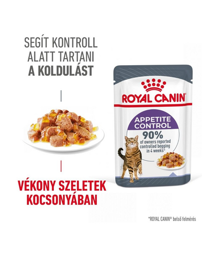 ROYAL CANIN Appetite Control Jelly 85 g felnőtt túlzott étvágyú macskák esetében