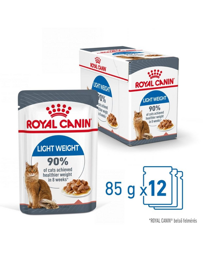 ROYAL CANIN LIGHT WEIGHT CARE GRAVY - szószos nedves táp felnőtt macskák részére az ideális testsúly eléréséért 85g x12