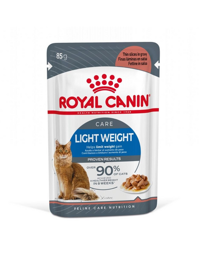ROYAL CANIN LIGHT WEIGHT CARE GRAVY - szószos nedves táp felnőtt macskák részére az ideális testsúly eléréséért 85g x12