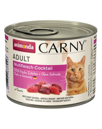 ANIMONDA Carny felnőtt macskaeledel 200g konzervdobozban