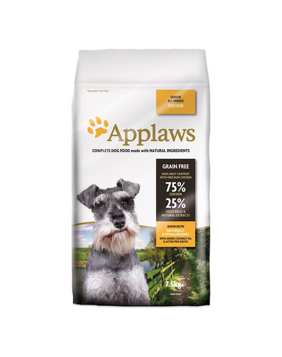 APPLAWS Senior Táp minden fajta kutyának csirke 7,5 kg