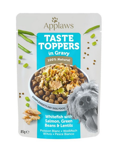 APPLAWS Taste Toppers in gravy White fish, salmon, beans 12 x 85 g
