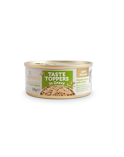 APPLAWS Taste Topper in Gravy Chicken Breast with Lamb 12 x 156 g