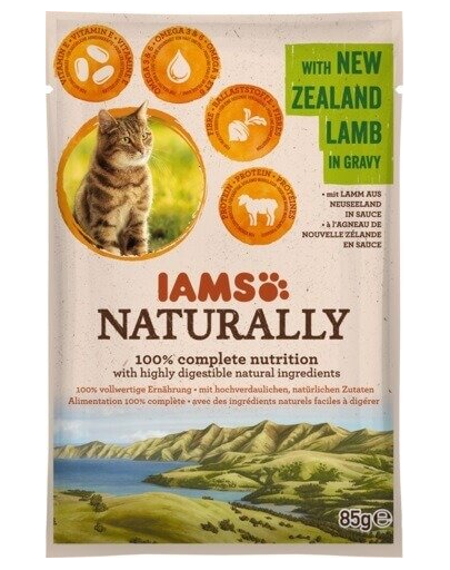 IAMS Naturally Adult Cat with New Zealand Lamb in Játékvy 85 g