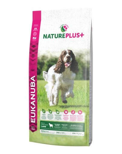 EUKANUBA Nature Plus+ Adult Medium Breed Rich in freshly frozen Lamb 14 kg