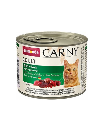 ANIMONDA Carny felnőtt macskaeledel 200g konzervdobozban