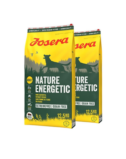 JOSERA Nature Energetic 2 x 12,5kg felnőtt, aktív kutyák számára