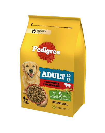 PEDIGREE Adult 4 kg marhahússal és zöldségekkel nagy és közepes testű kutyák számára