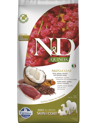 N&D Dog Quinoa Skin & Coat Duck 7 kg