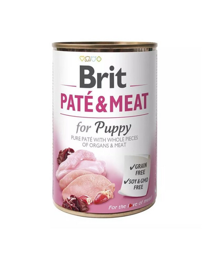 BRIT Pate&Meat puppy 400 g kölyökpástétom