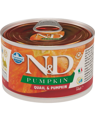 FARMINA N&D Pumpkin & quail karma mokra dla psa - przepiórka i dynia 140 g