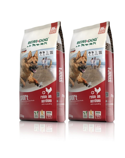 BEWI DOG Sport Aktív kutyáknak 2 x 12,5 kg