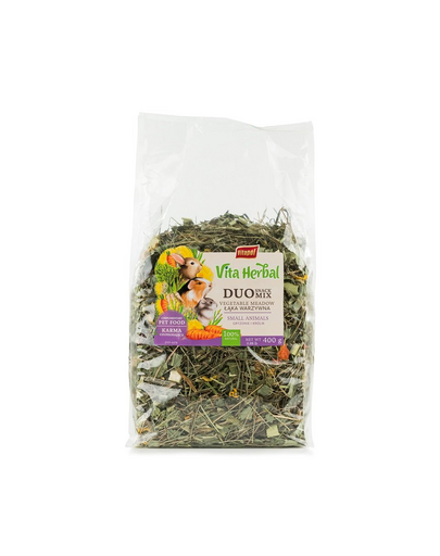 VITAPOL Vita Herbal Duo Snack zöldséges rét rágcsálók és nyulak számára 400 g