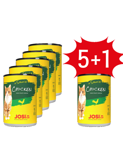 JOSERA JosiCat csirke mártásban 415g felnőtt macskáknak + 1 konzerv INGYENES